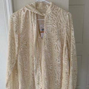 michael kors velvet long sleeves top S